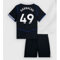 Fotbalové Dres Chelsea Alejandro Garnacho #49 Dětské Alternativní 2025-26 Krátký Rukáv (+ trenýrky)